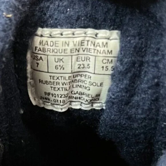 Polo Ralph Lauren Gabriel III Baby Size 7C Blue Casual Fleece Lining Shoes Boots - Picture 8 of 8